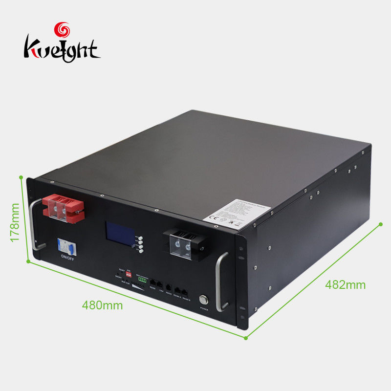 4U 5U وحدة بطارية ليثيوم 48v 100ah Lifepo4 البطارية الشمسية لغرفة بيانات الشبكة