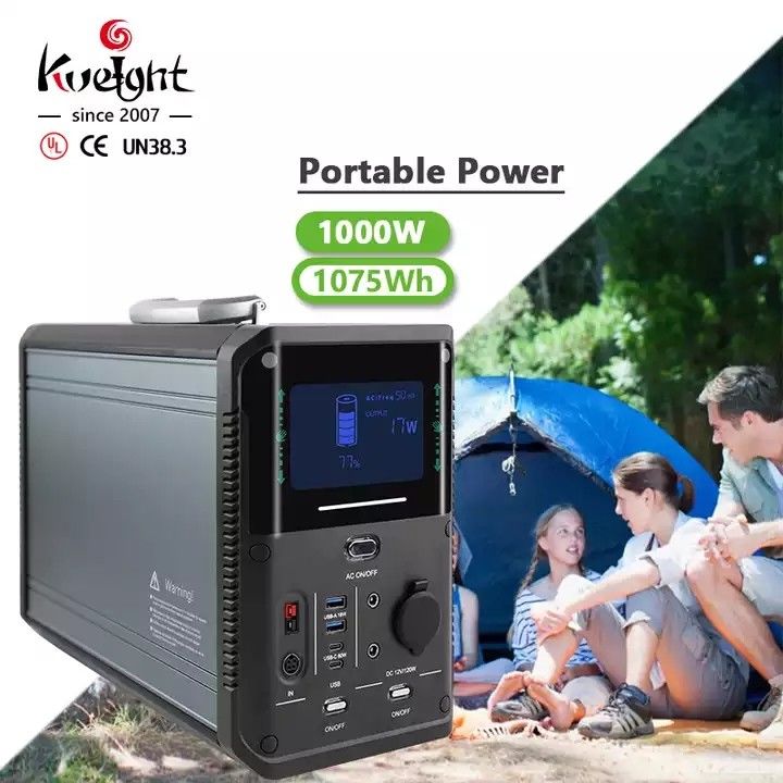 1000w المحمولة محطة الطاقة الشمسية مولد للطاقة الشمسية بطارية ليثيوم احتياطية لتوريد معدات التخييم