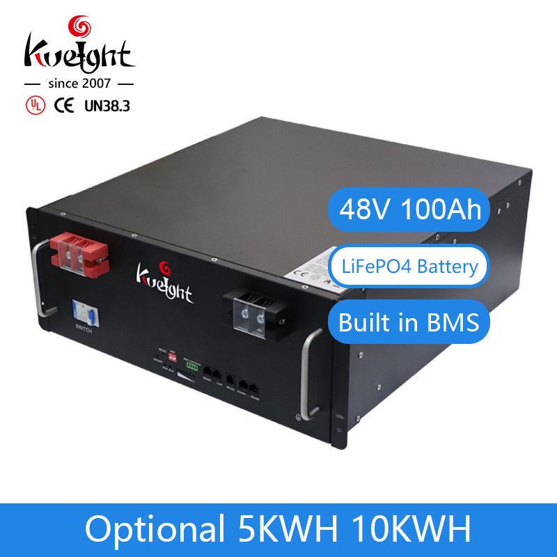 بطارية ليثيوم أيون فوسفات 48V 100Ah تخزين نظام الطاقة الشمسية 5Kwh 10Kwh بطارية تخزين الطاقة الشمسية